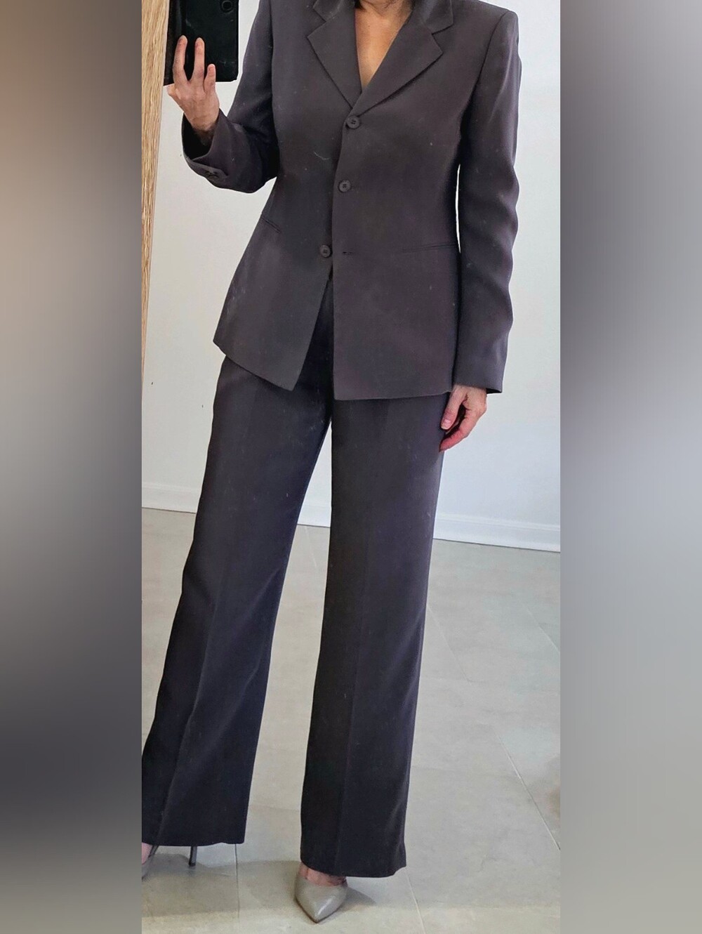 Kasper 3 Piece Wide-Leg Pants And Skirt Suit Set